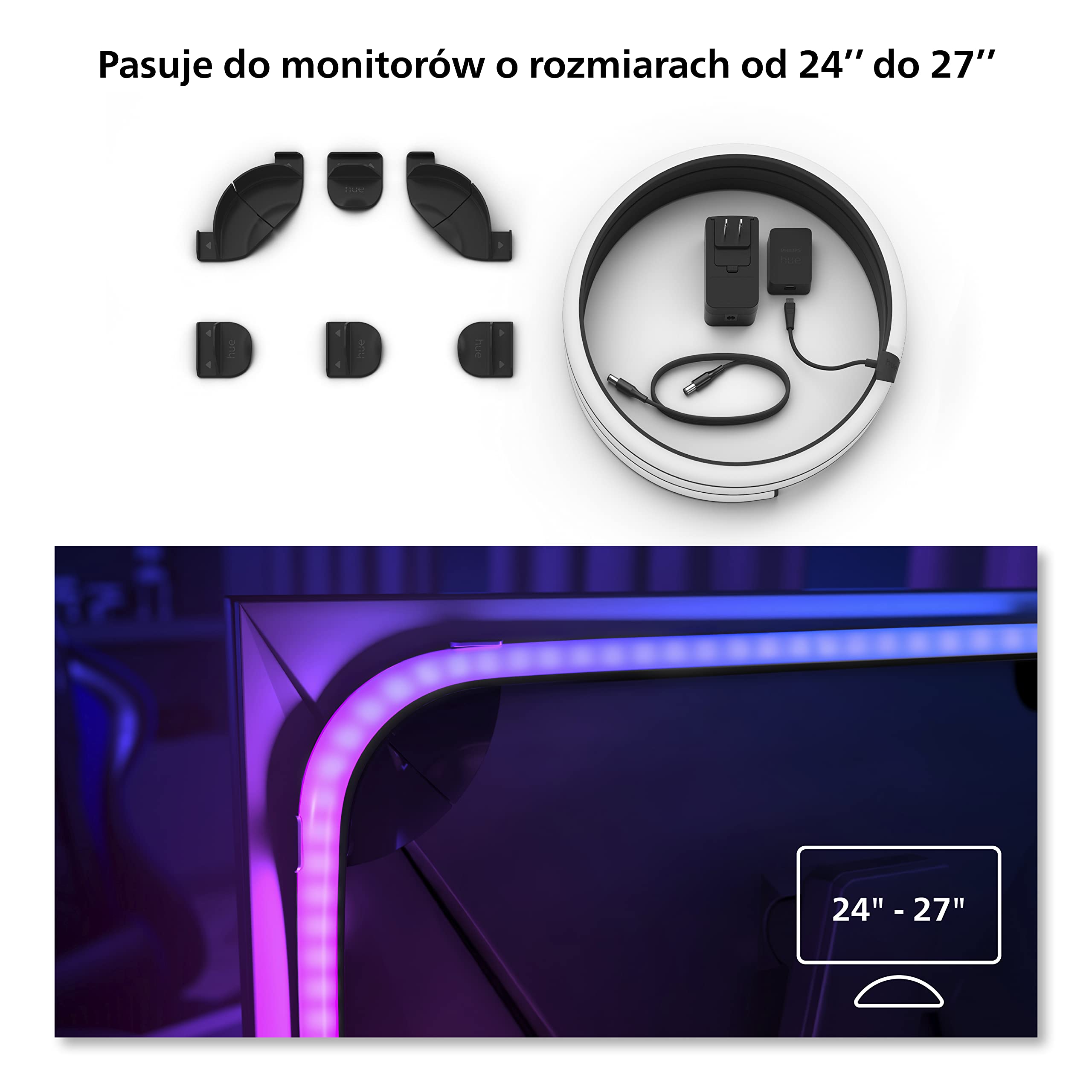 Philips Hue White and color ambiance Taśma LED Play gradient PC 24" 27"