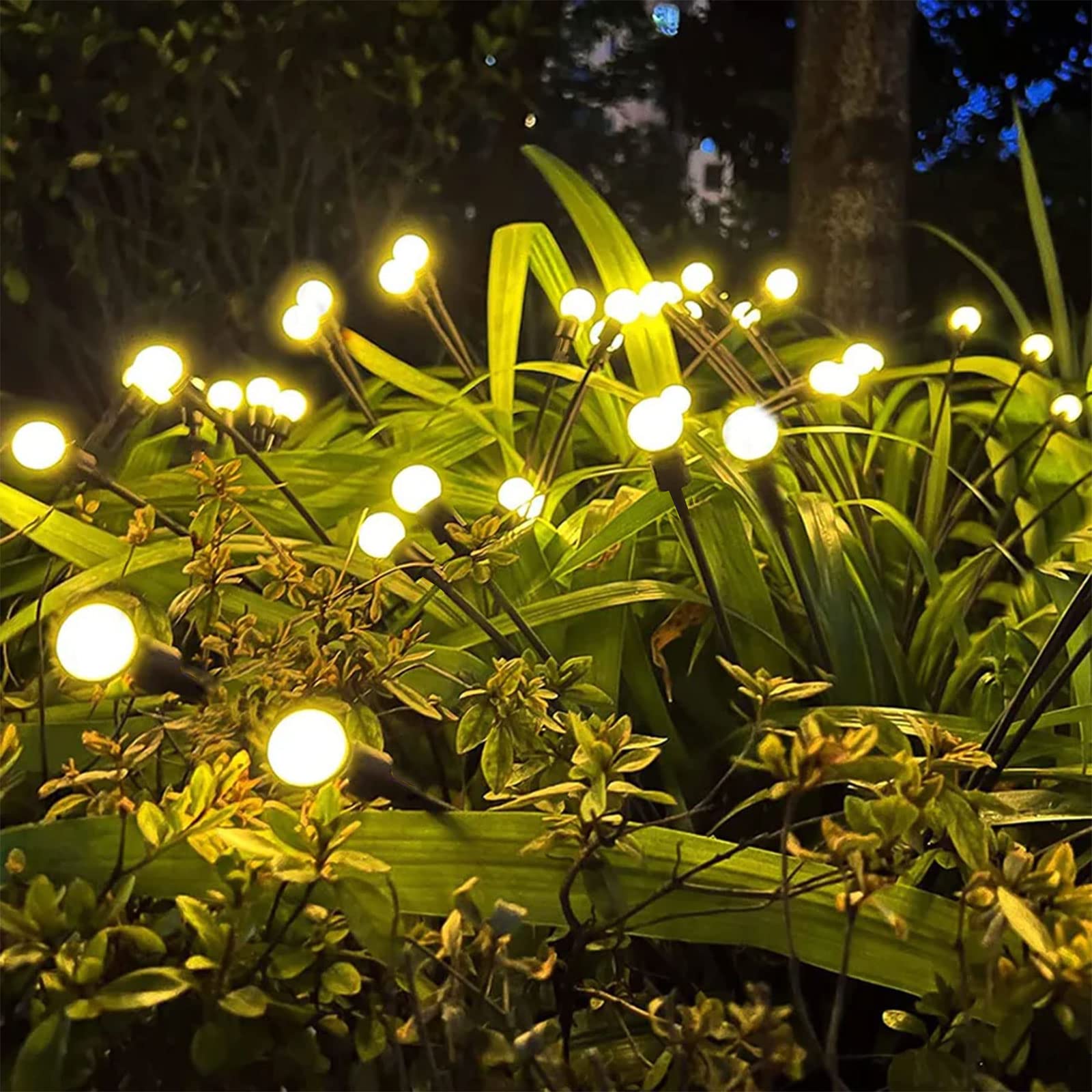MLOQI 1 zestaw zewnętrznych solarnych lamp ogrodowych, świetliki solarne 12 diod LED IP65, wodoszczelne, zewnętrzne lampy solarne LED, przejście, urodziny, dekoracja ogrodowa na zewnątrz