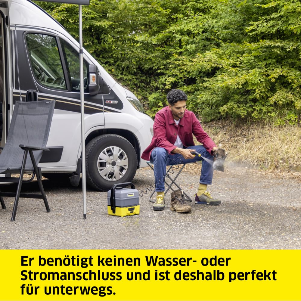 Kärcher OC 3 Plus Mobile Outdoor Cleaner, 2 l/min, 7 l Wassertank, Lithium-Ionen-Akku, Niederdruck