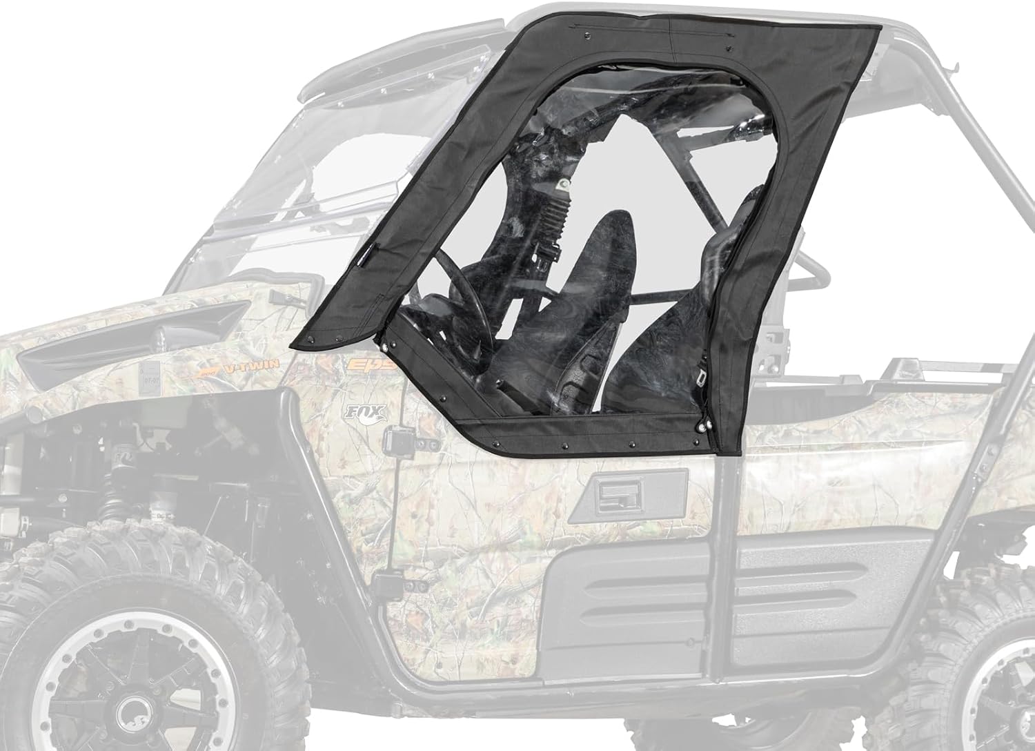 SuperATV Soft Cab Enclosure Upper Doors Compatible With Kawasaki Teryx S Primal | Teryx S : 2021+