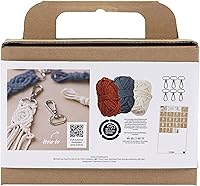 Vista 3 de Creativ Mini kit de manualidades de macramé, 1 unidad, color verde azulado
