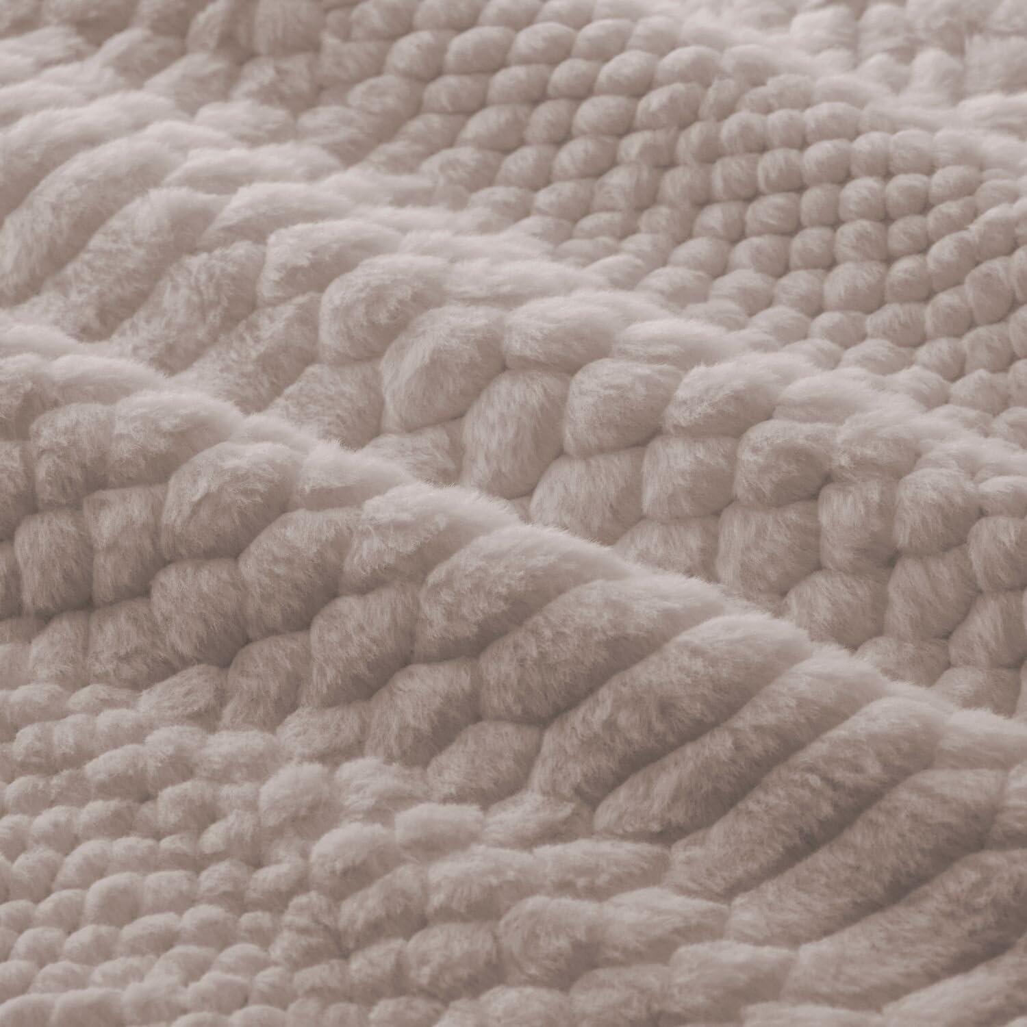 Burrito Blanco | Colcha edredón Invierno con Borreguillo | Cama de 105cm. (+Medidas Disponibles) | Diseño 439 | Color Beige (205x270 cm)