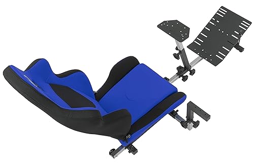 Miniatura 6 de OpenWheeler GEN3 Racing Wheel Stand Cockpit Blue on Black Fits All Logitech G923 G29 G920 Thrustmaster Fanatec Wheels Compatible with Xbox One