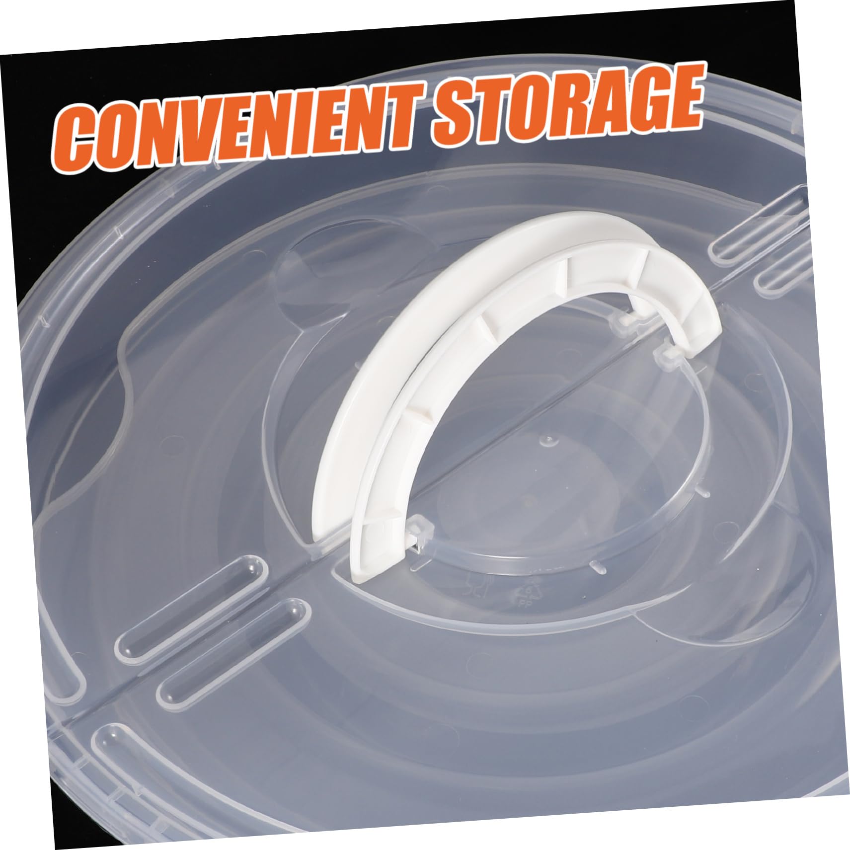 SOLUSTRE 2piezas Cajas De Almacenamiento De Alimentos Para Frigorífico Con Tapa y Asas Contenedores Transparentes Herméticos Para Pasteles y Tartas Portátiles y Fáciles De Transportar