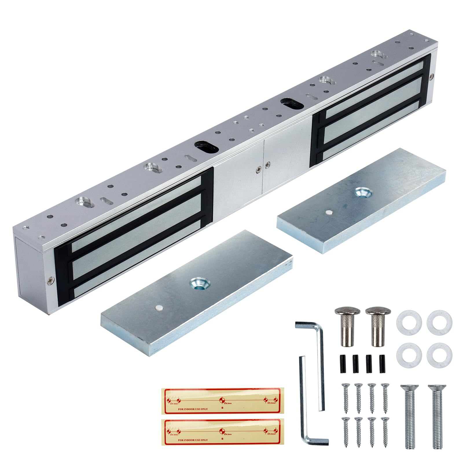 Serrure électromagnétique double porte 12V 544,3 kg pour contrôle d'accès de salle commerciale