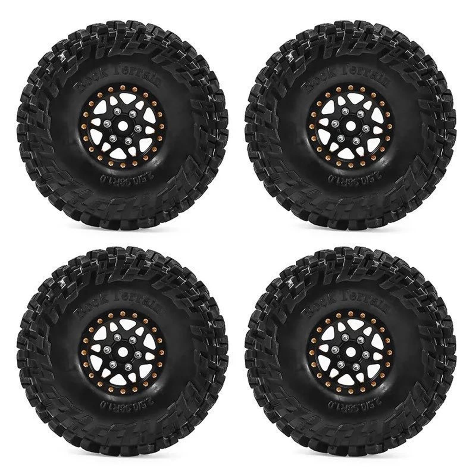 Metall Beadlock Felgennabe Reifen 64x24mm 7mm Für 1/18 1/16 RC Crawler