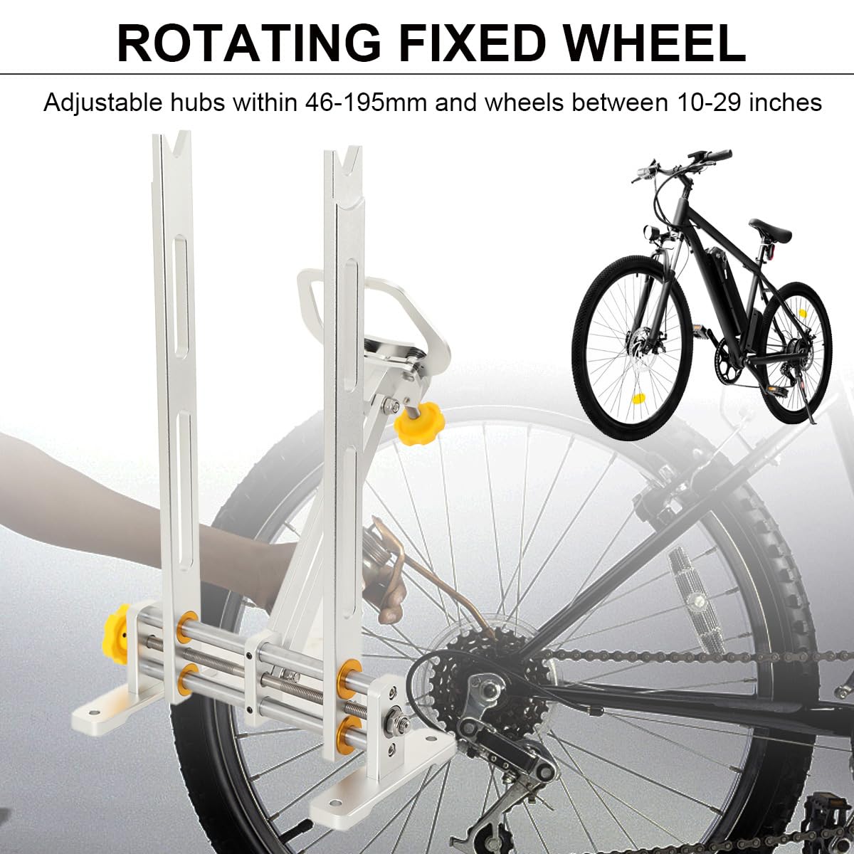 Cavalletto di centraggio per Bicicletta, Professionale Cavalletto per Centrare Ruote Bici Pieghevole Supporto per Biciclette Cerchioni Mountain Bike