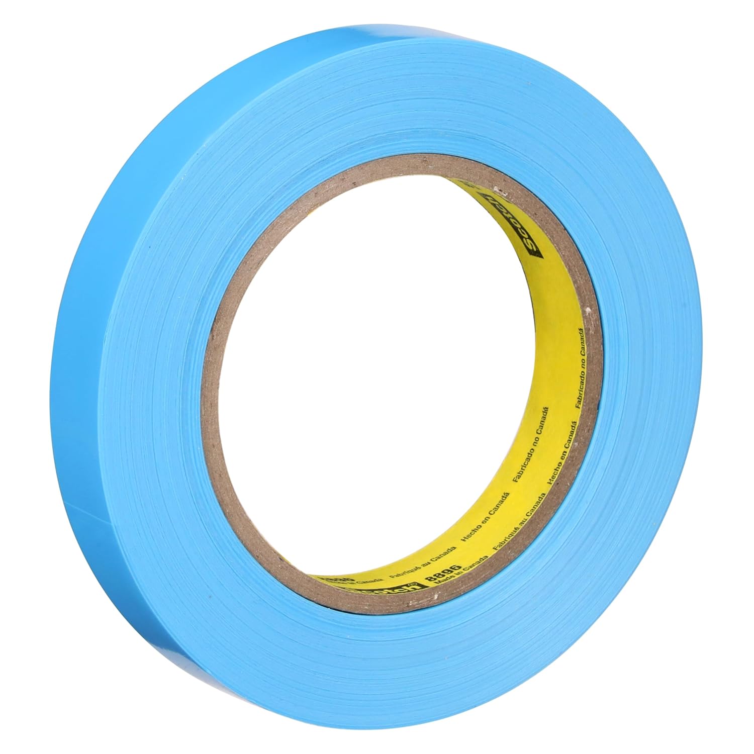 Scotch Film Strapping Tape 8896 Blue, 18 mm x 55 m (Case of 48)