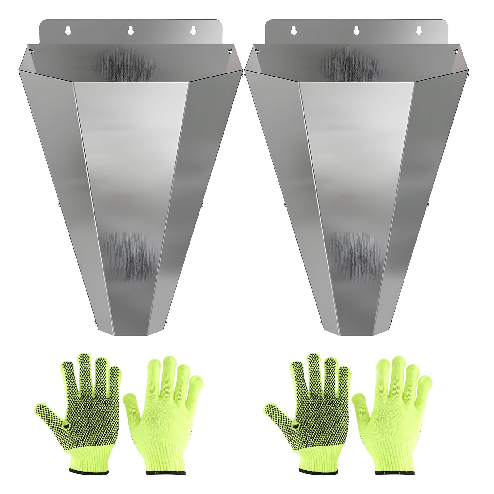 Pointe de volaille en métal robuste avec gants anti-coupure pour un traitement précis des vis