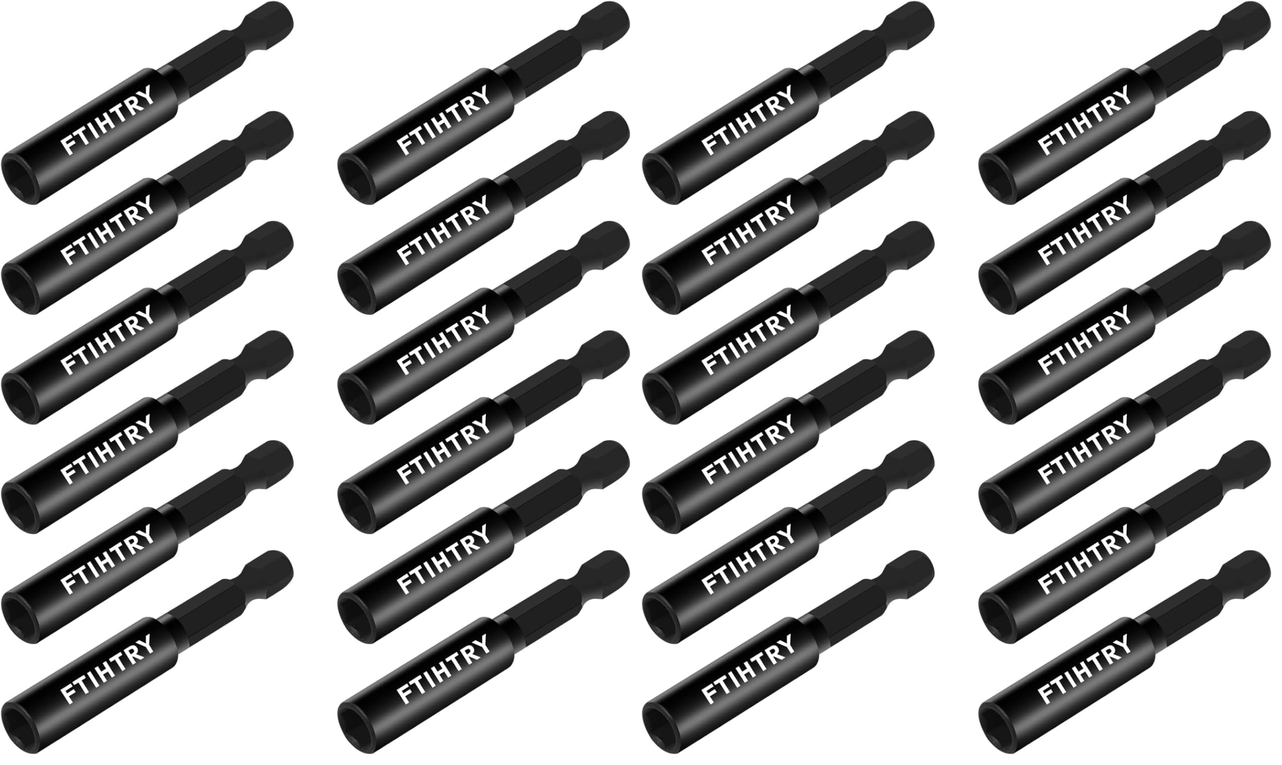 FTIHTRY 1/4”Magnetic Extension Socket Drill Bit Holder,12pcs Screwdriver Extension, Quick-Change Hex Shank Set (Pack of 2)