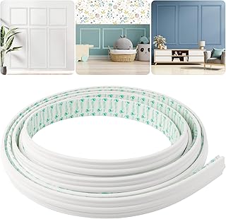 Peel and Stick Wall Molding Kit, 16.4FT x 1.50