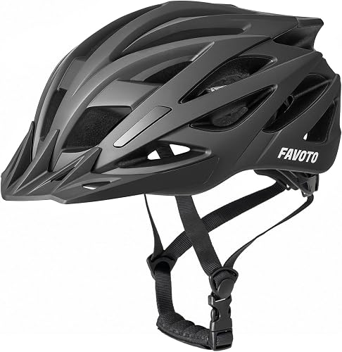 Casque Vélo Route VTT Homme Femme Léger Respirant Visière Favoto