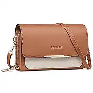 Roulens Small Crossbody Bag for Women,Cell Phone Purse Women's Shoulder Handbags Wallet Purse with Credit Card Slots