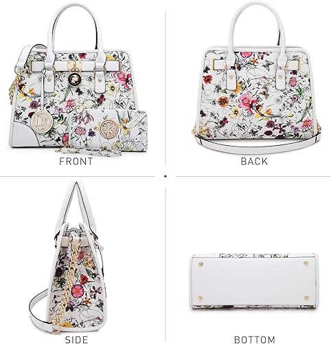 Miniatura 4 de Dasein Bolso de mano para mujer con asa superior bolsa de hombro bolsa de trabajo 2 unidades