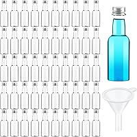 Vista 13 de Tessco 100 Piezas Botellas Pequeñas de Licor de Plástico Mini Botella de Aderezo para Ensalada Navidad Pequeños Chupitos de Alcohol con Tapa Vino
