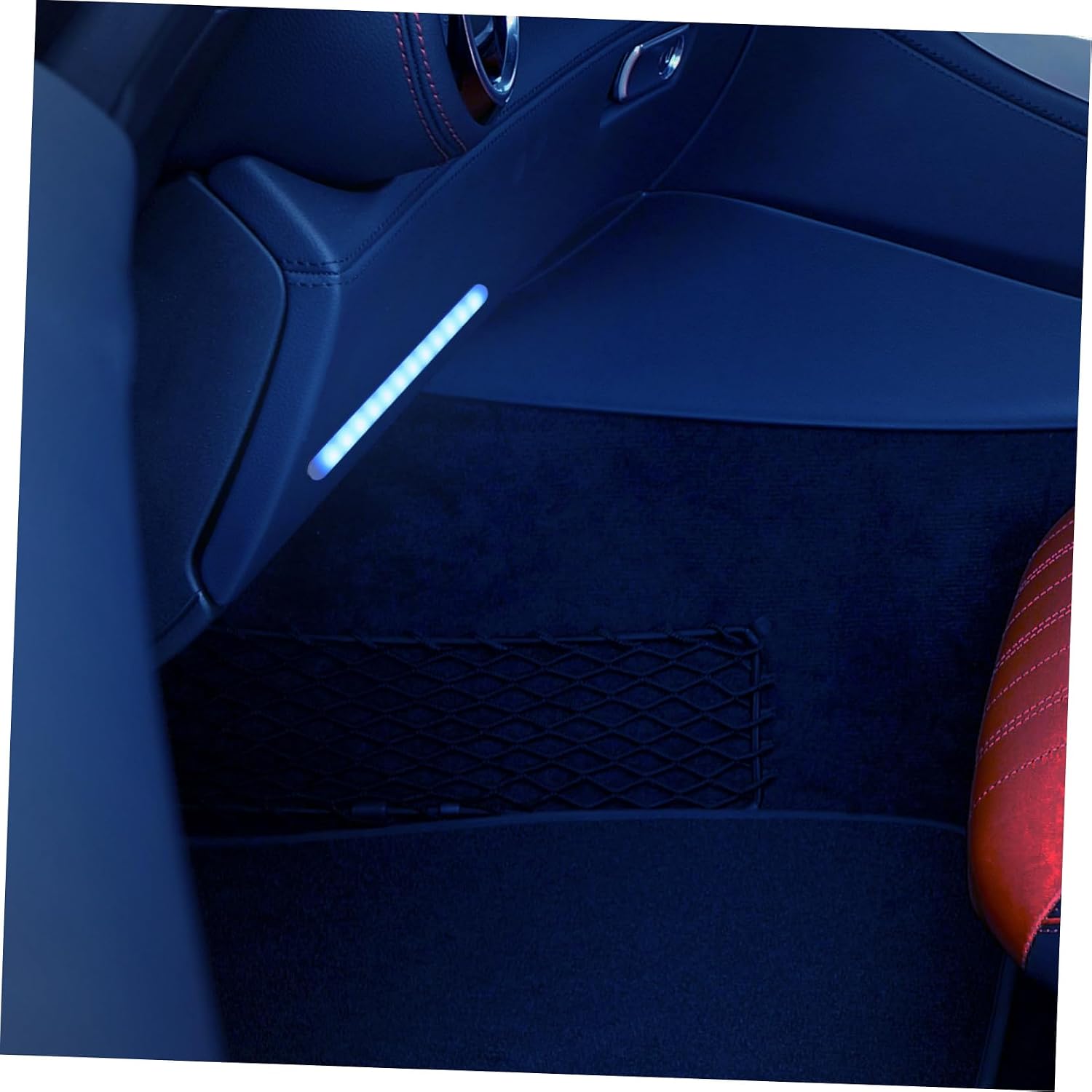 MAGICLULU Car Interior Led Light Strip Kit Intelligent RGB Ambient Lighting USB Port Dynamic Music Features Line Design for Under Dash Atmosphere Led Color Options