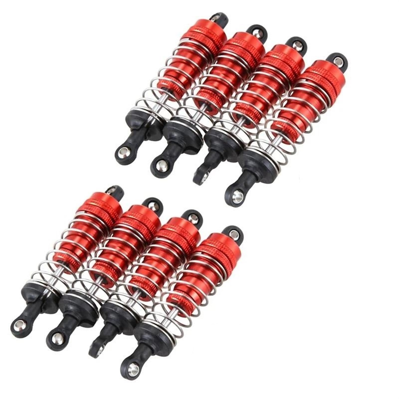 Compatible con Wltoys 144001 1/14 4WD RC Drift para Piezas De Coches Carreras 8 Uds Amortiguador Metal Accesorio Repuesto Piezas Amortiguador RC