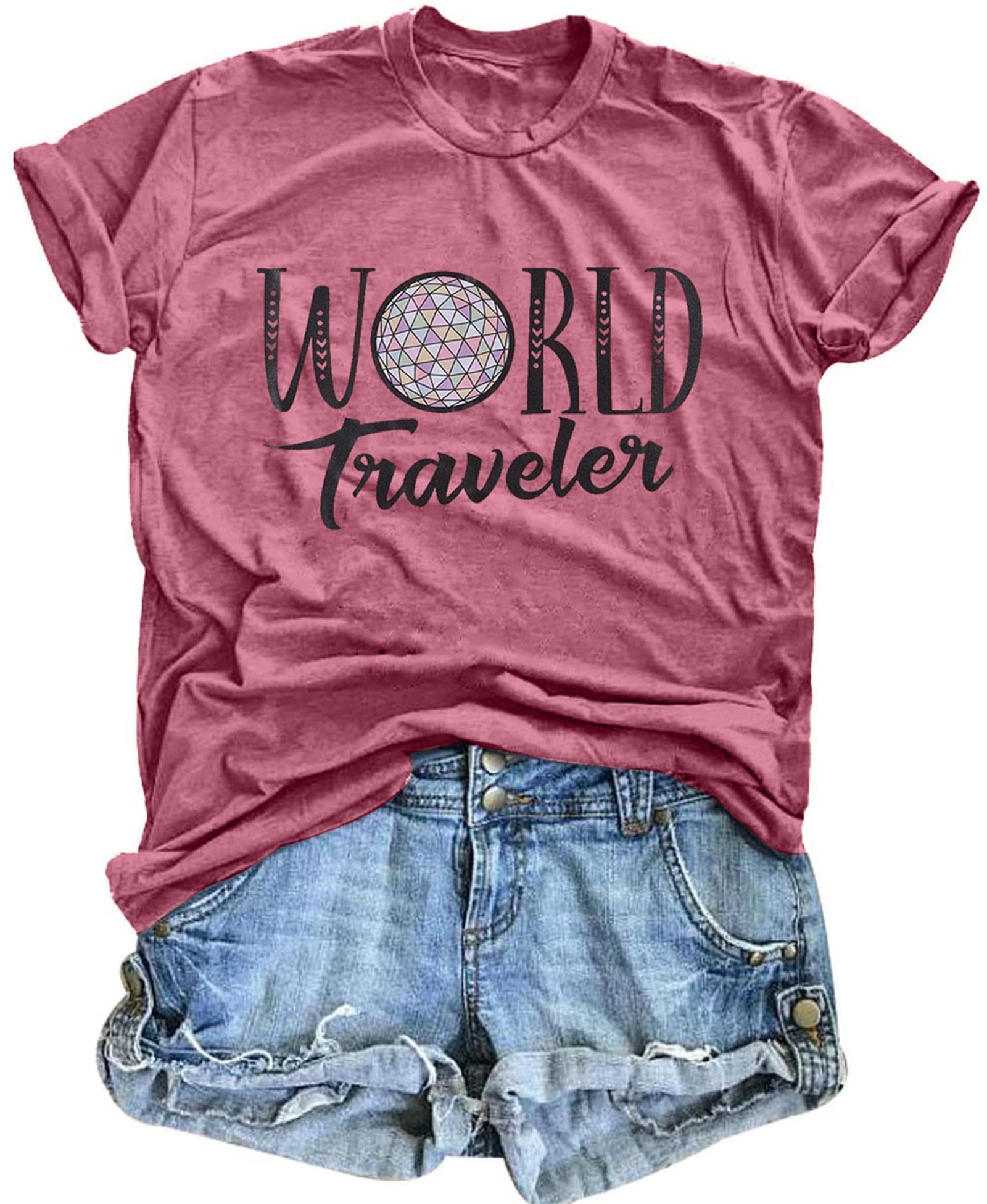 VILOVEBelieve Shirt Women Cute Fairy Graphic Tshirt Girl Trip Tee Funny Vacation Shirt Causal Short Sleeve Top