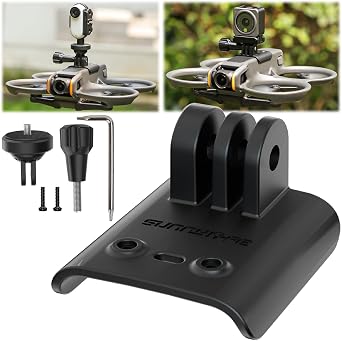 Avata 2 Adapter Mount compatible with DJI Avata 2 Expansion Adapter GO 3/GO 2/GO/Action 2 Camera Mount Avata 2 Holder Bracket Accessories compatible with DJI Avata 2