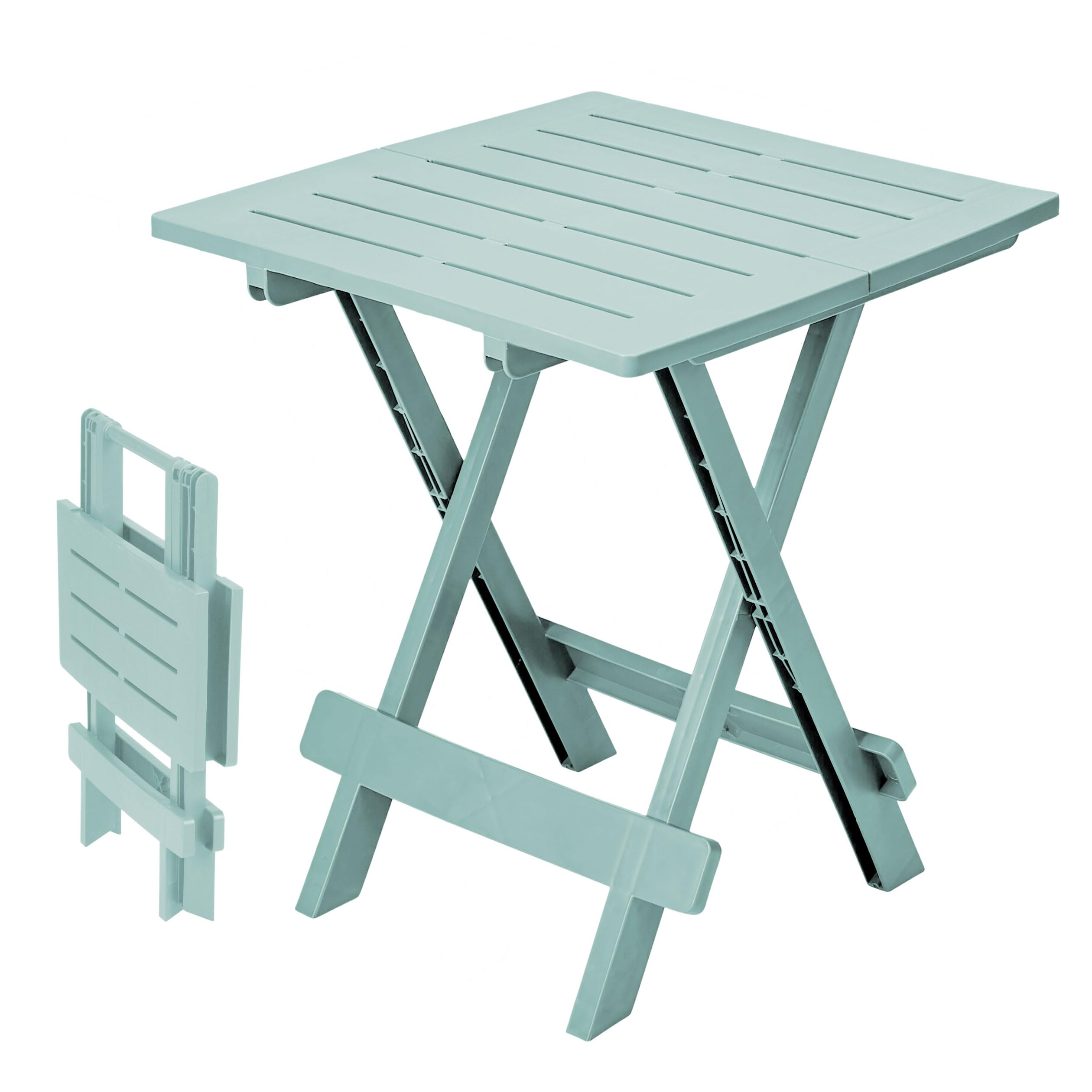 'Table pliante « ADIGE » - Table pour petit jardin ou de camping - Parfaite comme table d’appoint bleu