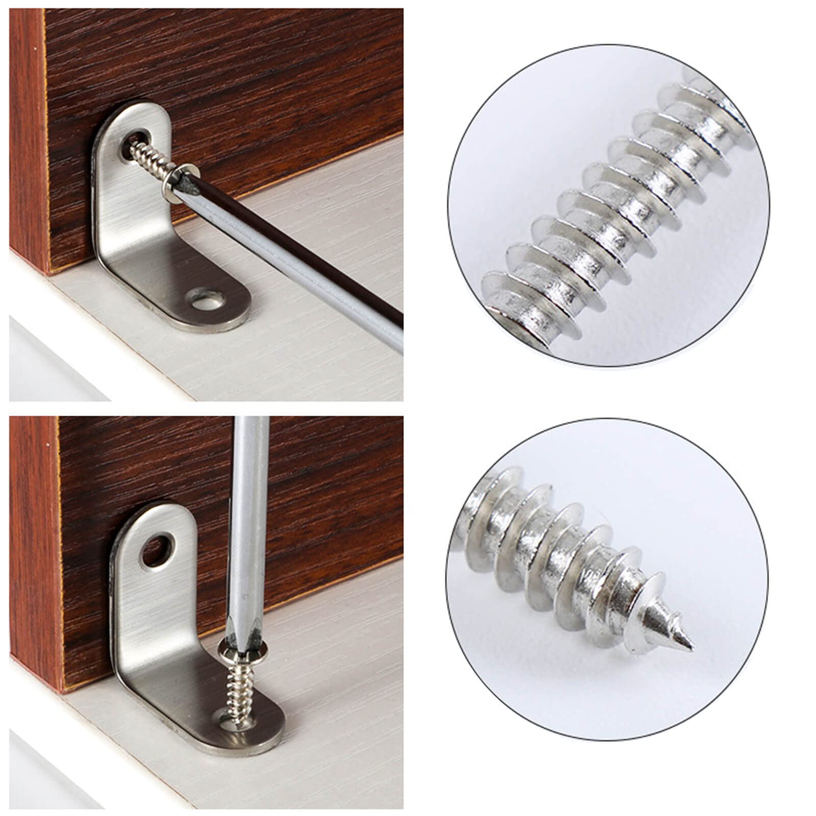 Amazon | Onkemu L字金具 ステンレス アングル 接合金具 L字 シルバー