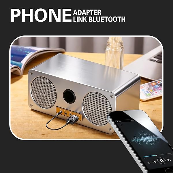 Bluetooth Adapter for TV, Bluetooth Transmitter for TV USB Bluetooth Adapter for PC, USB Bluetooth Adapter for Car, Wireless Audio Solution for Home Living Room Car Office Use - 5