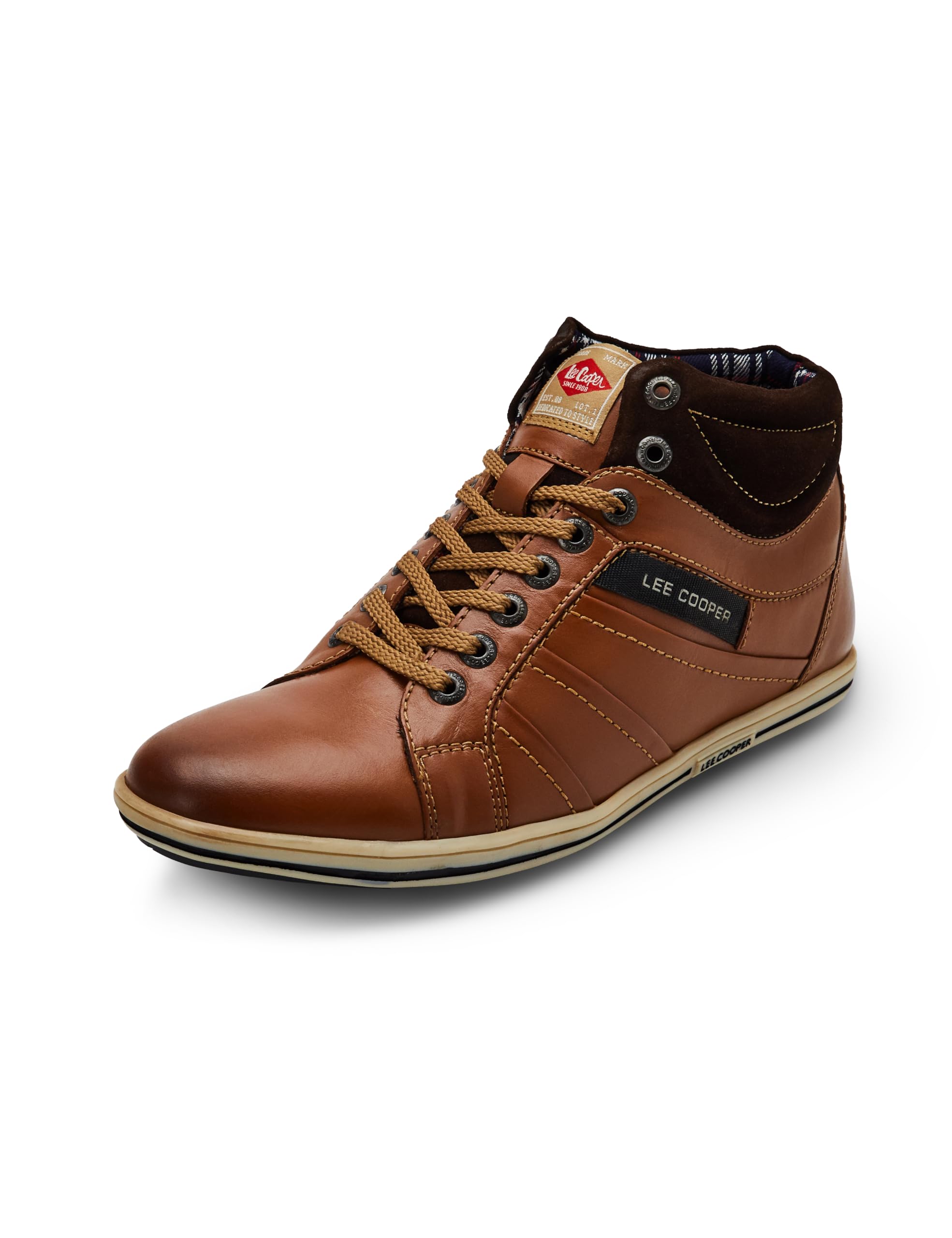 lee cooper LC9635B1R Men's Leather Shoes I COMFORTABLEI Stylish Formal Shoes for Men's Office & Business_LC9635B1RTAN_45EU/11UK-picture-37