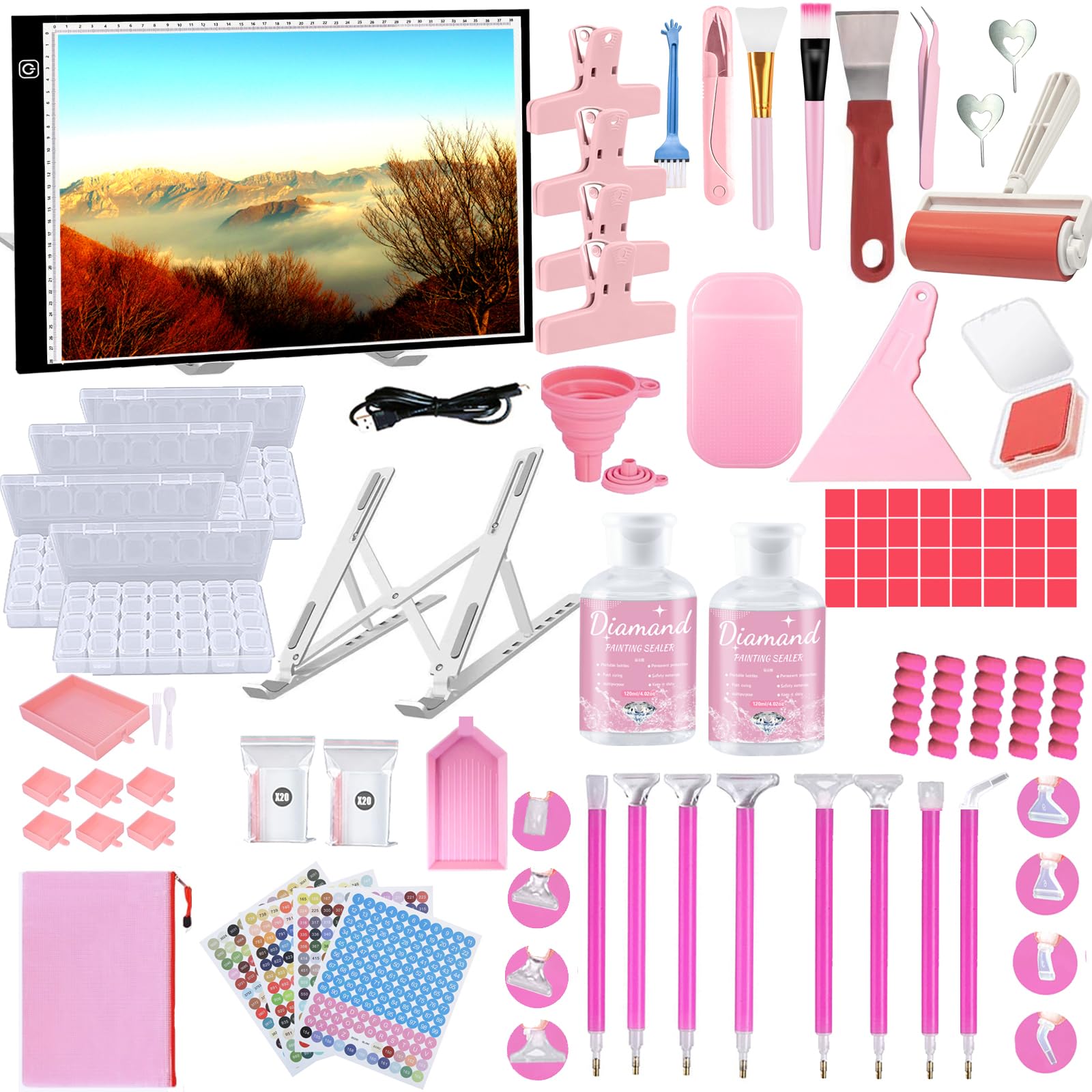 Amazon.com: NLXCXUCY 244Pcs Diamond Art Accessories Kit All