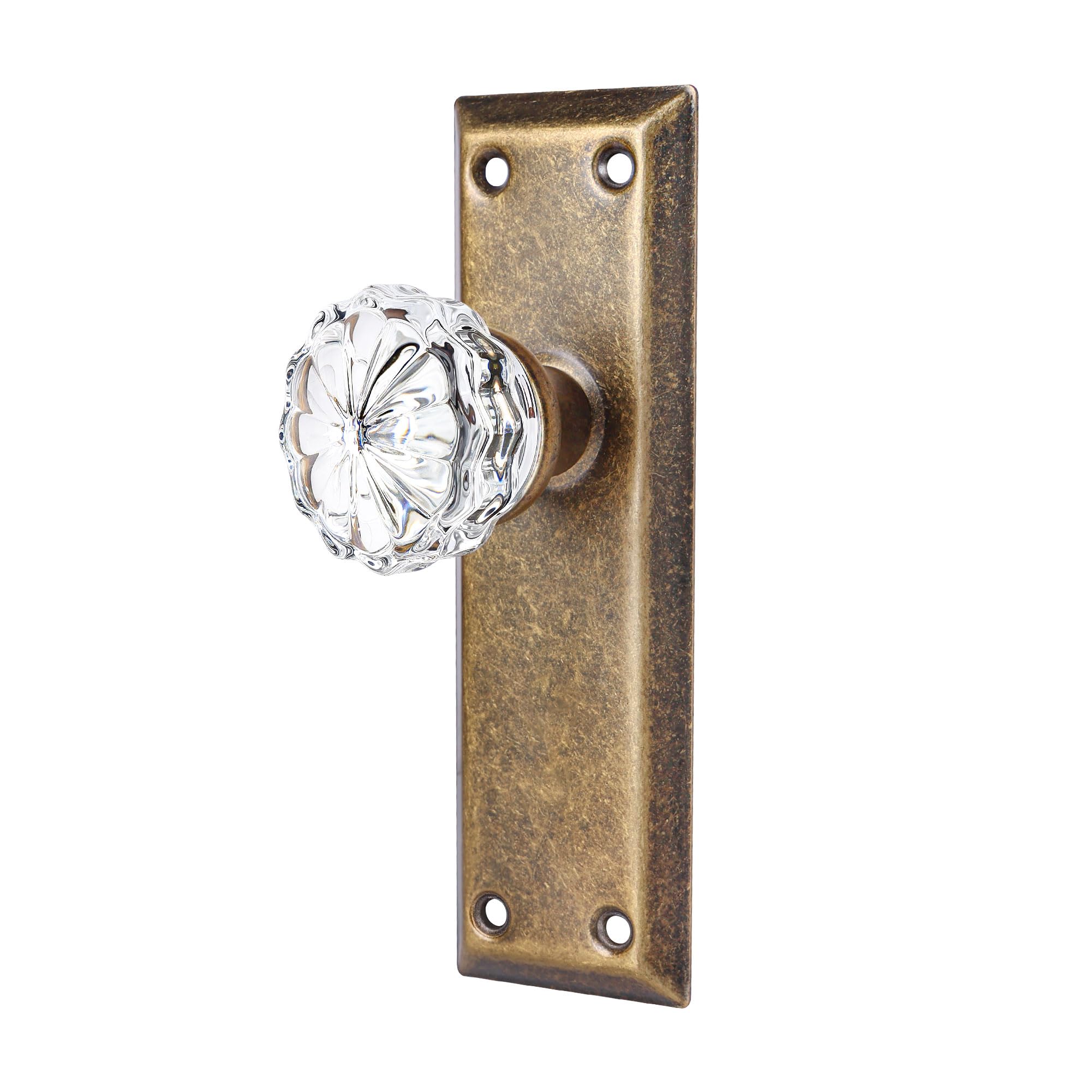Crystal Glass Door Knobs - Mortise Lock Set -14
