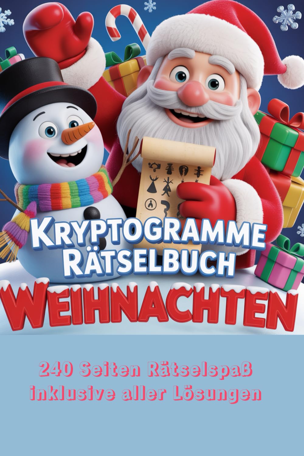 Kryptogramm Rätselbuch: Alles zum Thema Weihnachten
