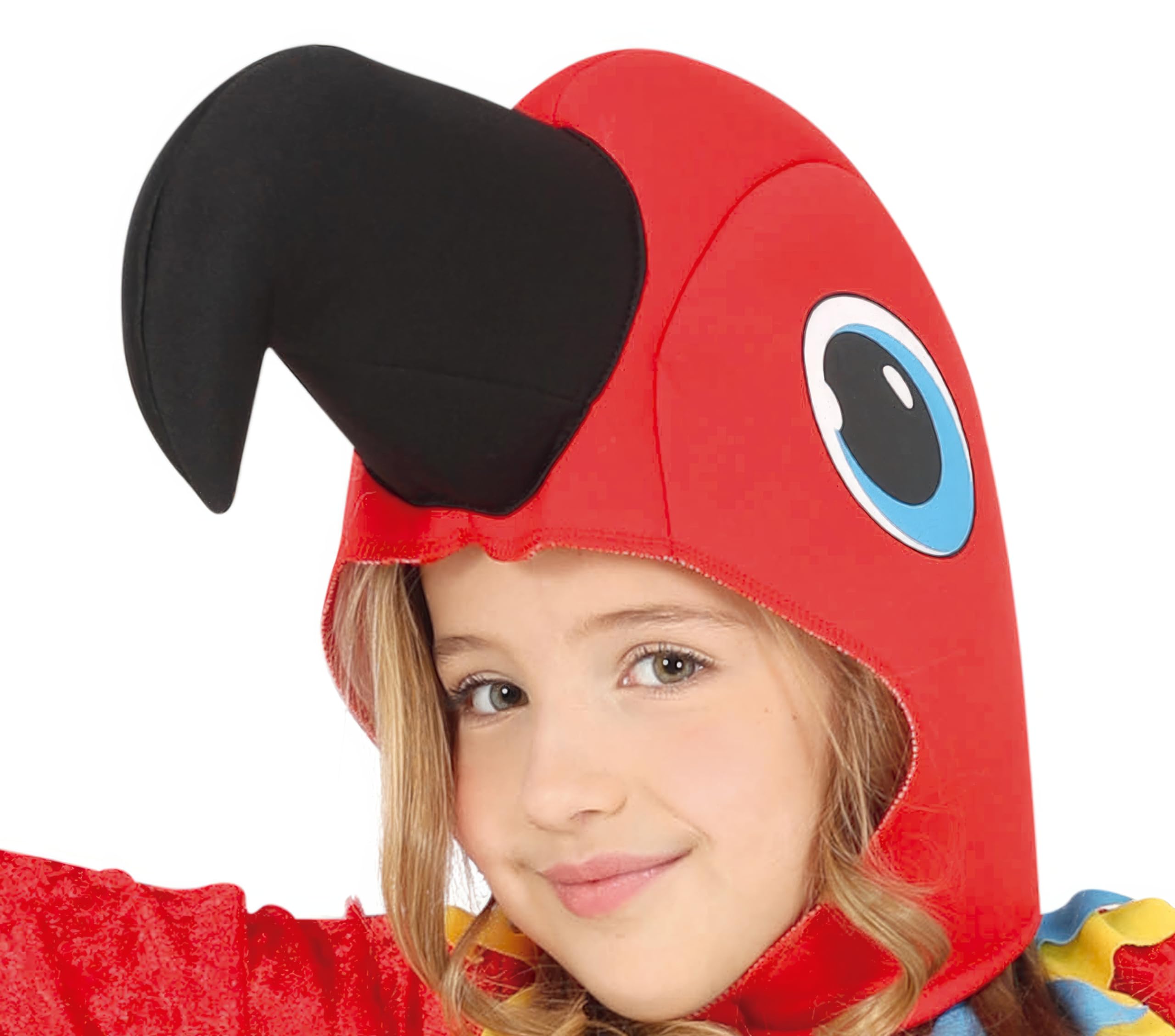 FIESTAS GUIRCA | Disfraz de Loro Infantil - Vestido, Capucha y Alas - Disfraces de Animales para Halloween, Carnaval y Fiestas - Ideal para Niños y Niñas - Multicolor