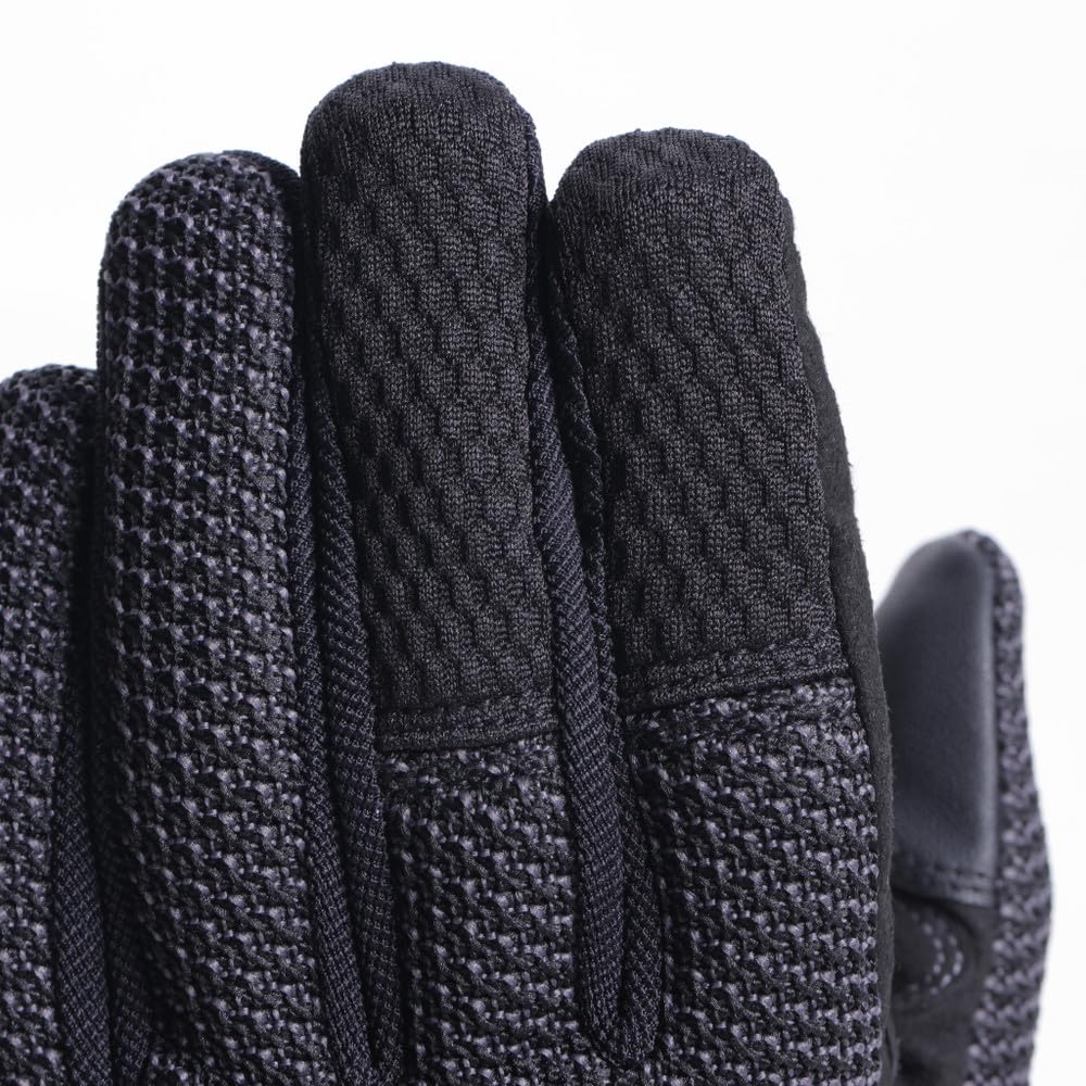 Dainese - Torino Gloves, Gants de Moto en Textile avec Protections des Articulations, Compatibilité Écrans Tactiles, Gants Moto pour Hommes, Noir