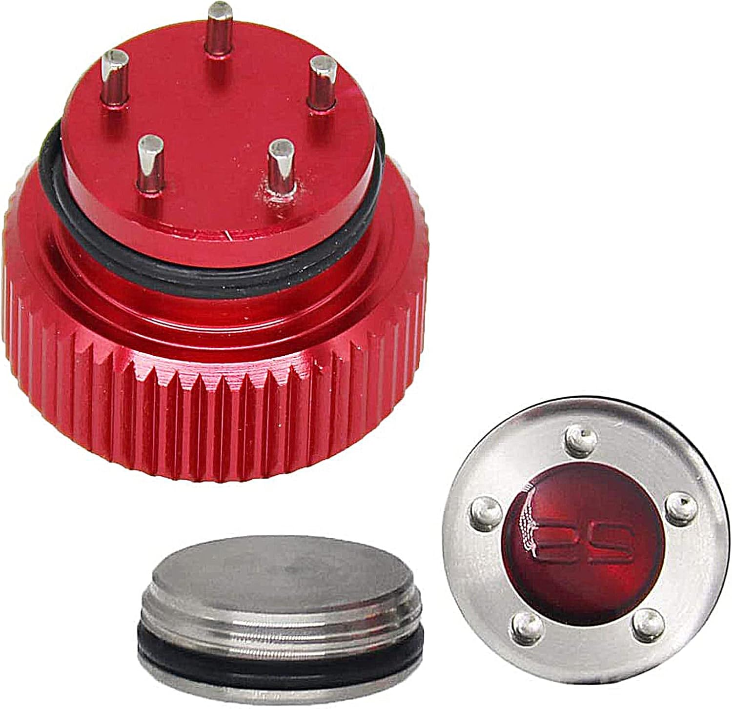 Golf Weights 2pc x Red Weight+Red Round Wrench Replacement for Titleist Scotty Clubs Head (5g/10g/15g/20g/25g/30g/35g/40g/45g)