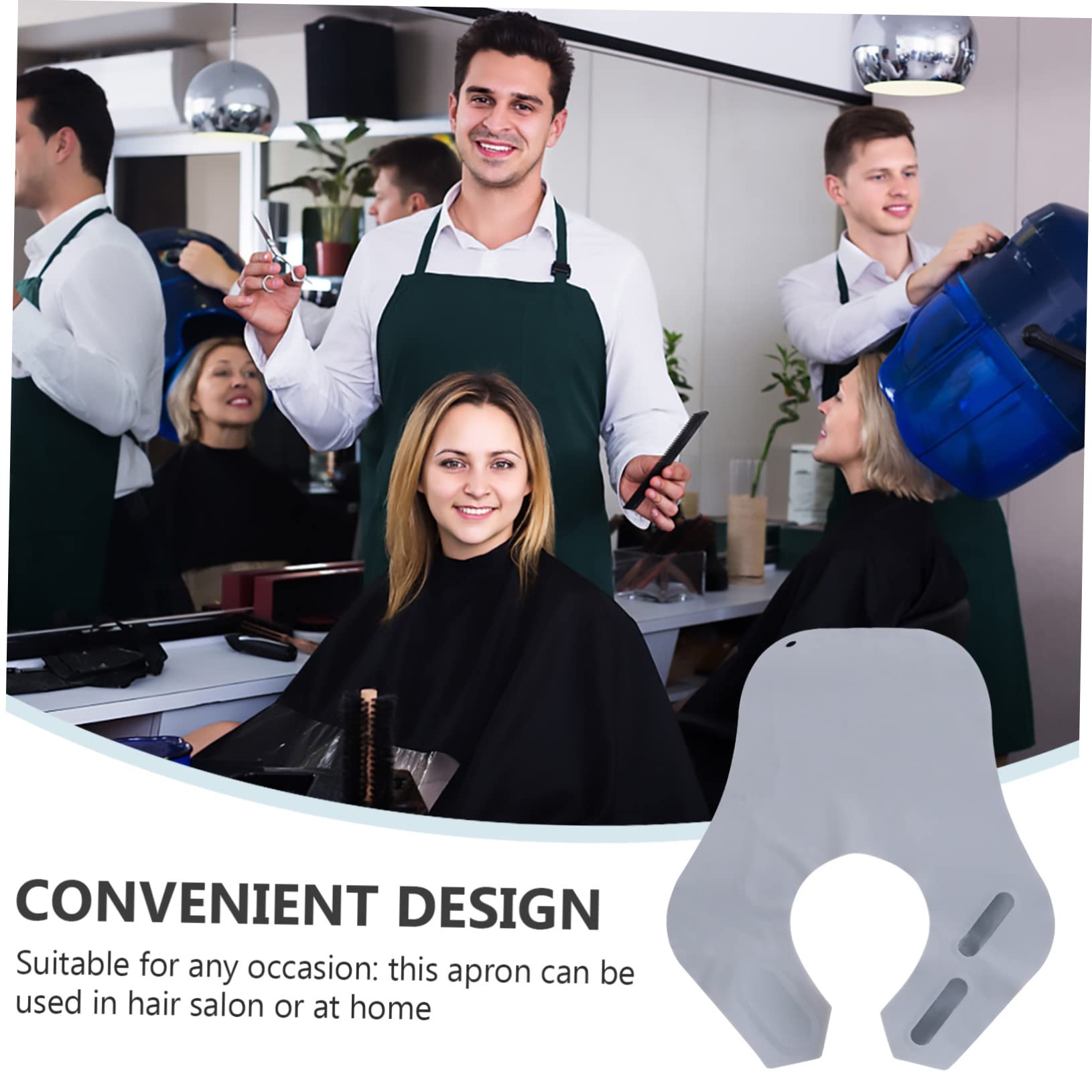 Capa de Silicona y Ligera para Corte de Pelo Profesional en Peluquería, Accesorio Adecuado para Adultos y Niños en Salones de Belleza