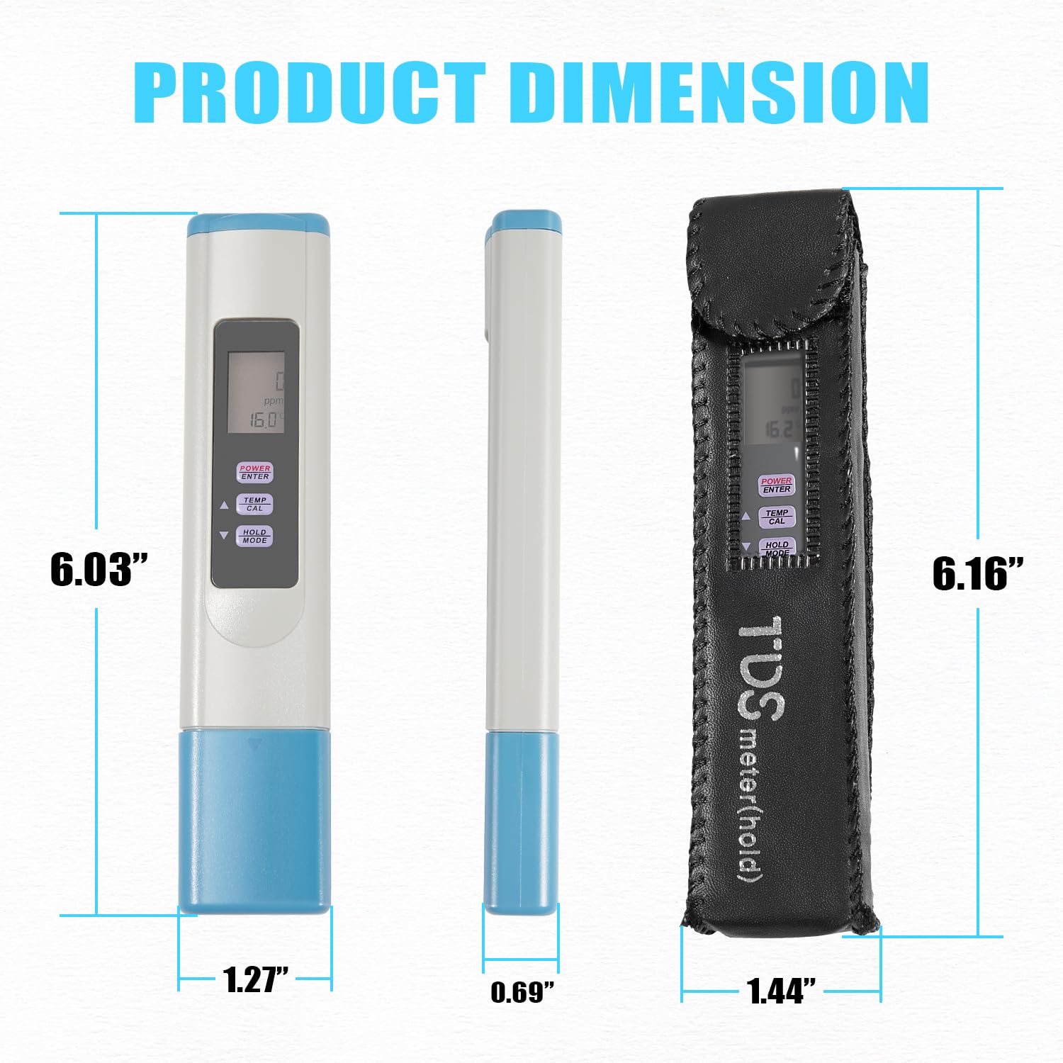 SALT-3050 Digital Salinity Tester, per Pool & Stagno Acqua Salata Tester, SALT3050 Salt 3050 Digital Salinity PPM Temperatura Tester