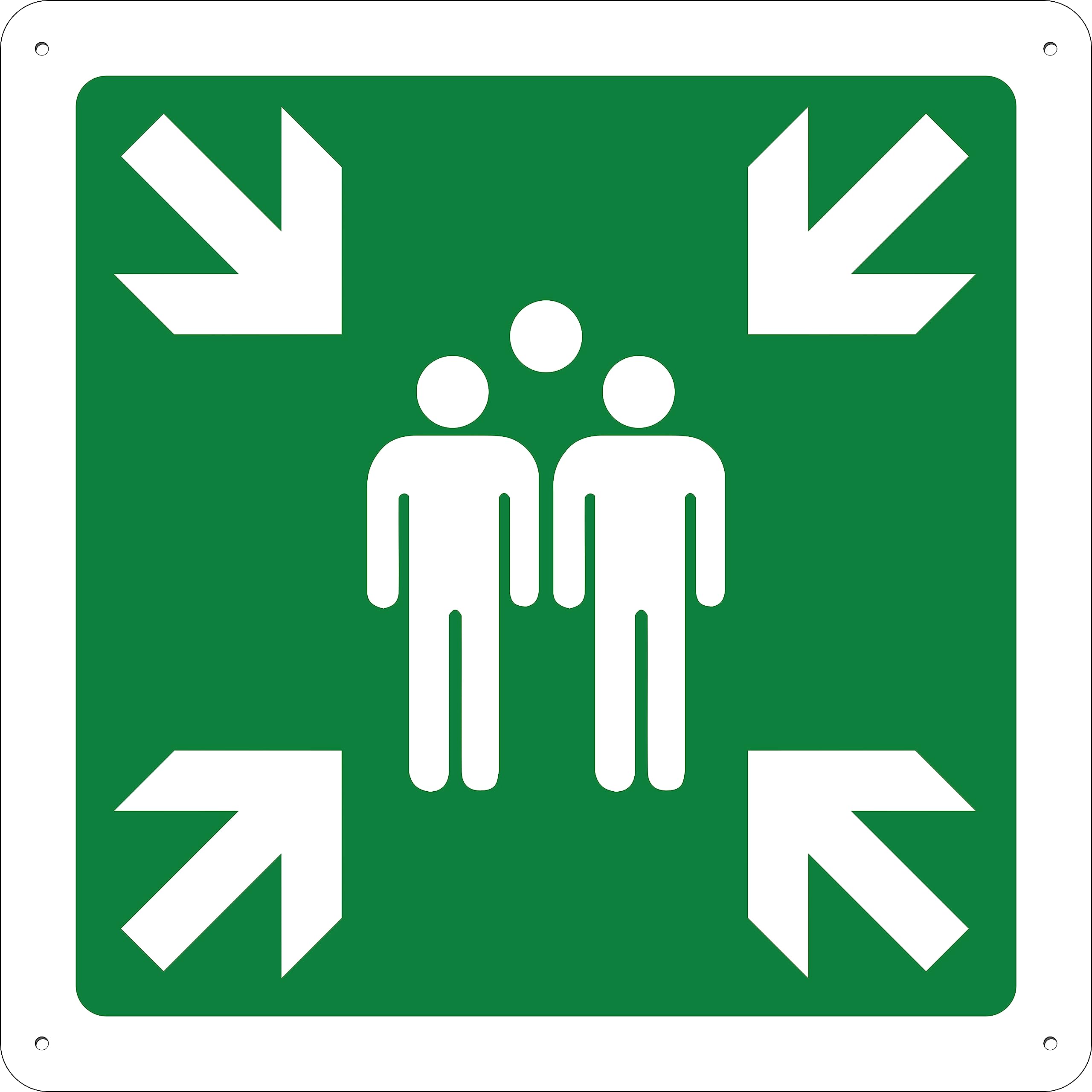 Pubblimania PARKING RIGHT ARROW Rectangular Panel In Aluminium Composite 3 Mm Thick, Micro