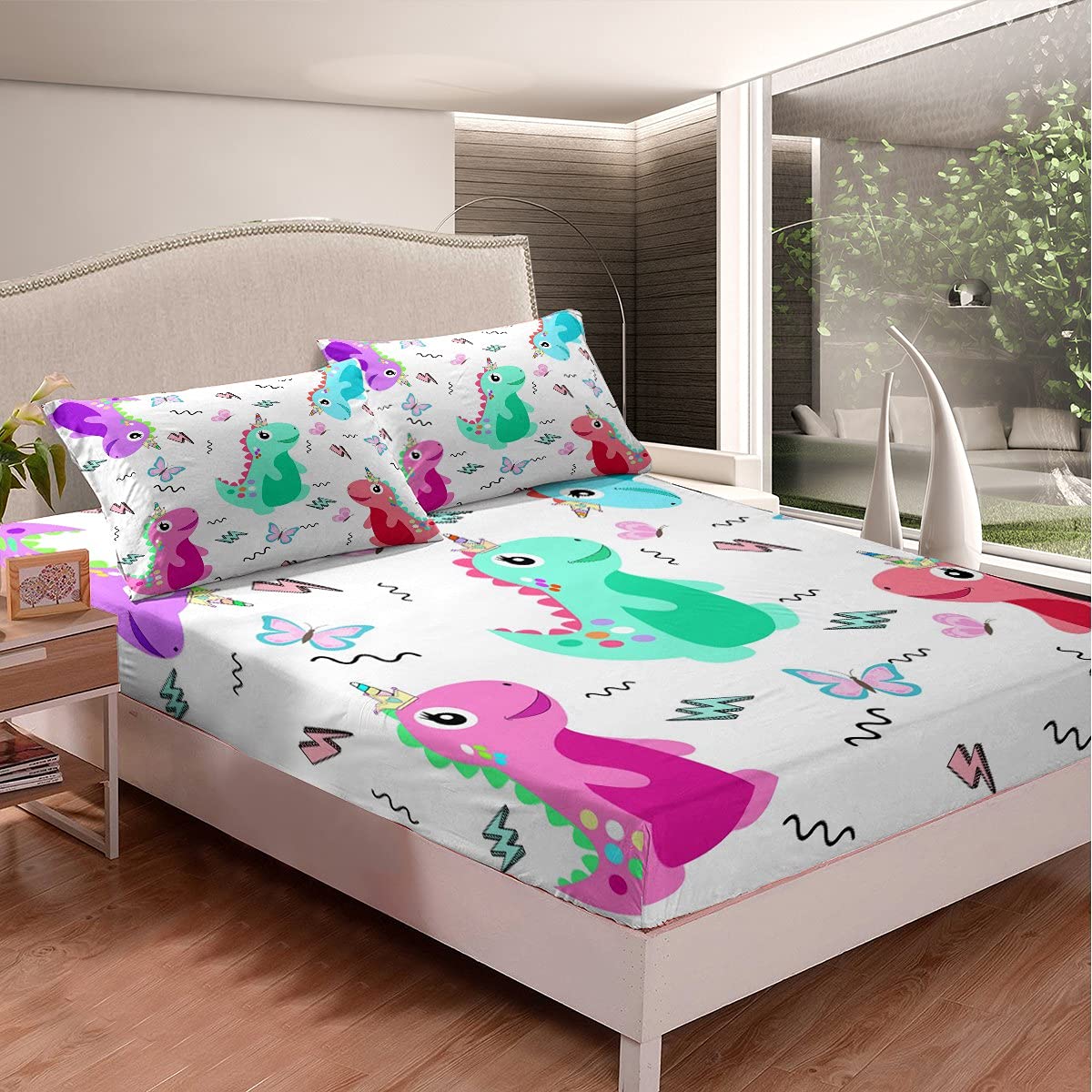 Lenzuolo Unicorni Bambini Lenzuolo Con Angoli Unicorni - Per Lettino Bambini Lenzuolo Lettino 70x140 Cm Cotone