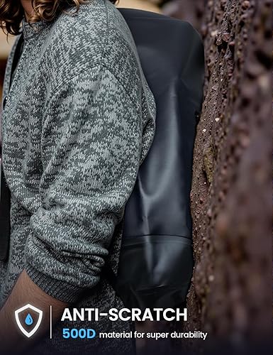 Miniatura 6 de Lamicall Mochila impermeable de 5L y 30L Dry Bag - Bolsillo con cremallera Bolsa impermeable con parte superior enrollable Gris azulado y negro