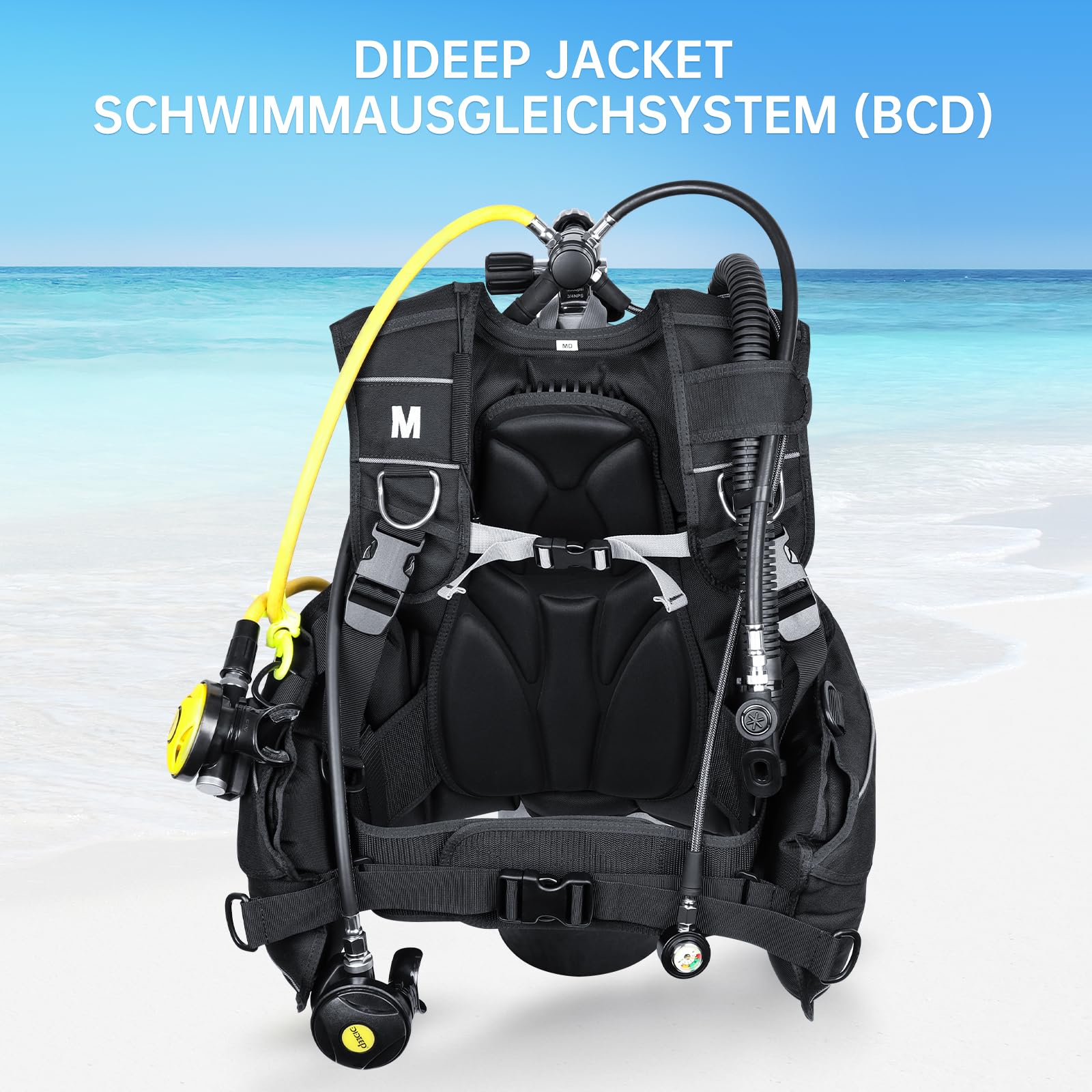 DIDEEP Tauchjacket BCD Tieftauchen Tarierweste Verstellbare Weste