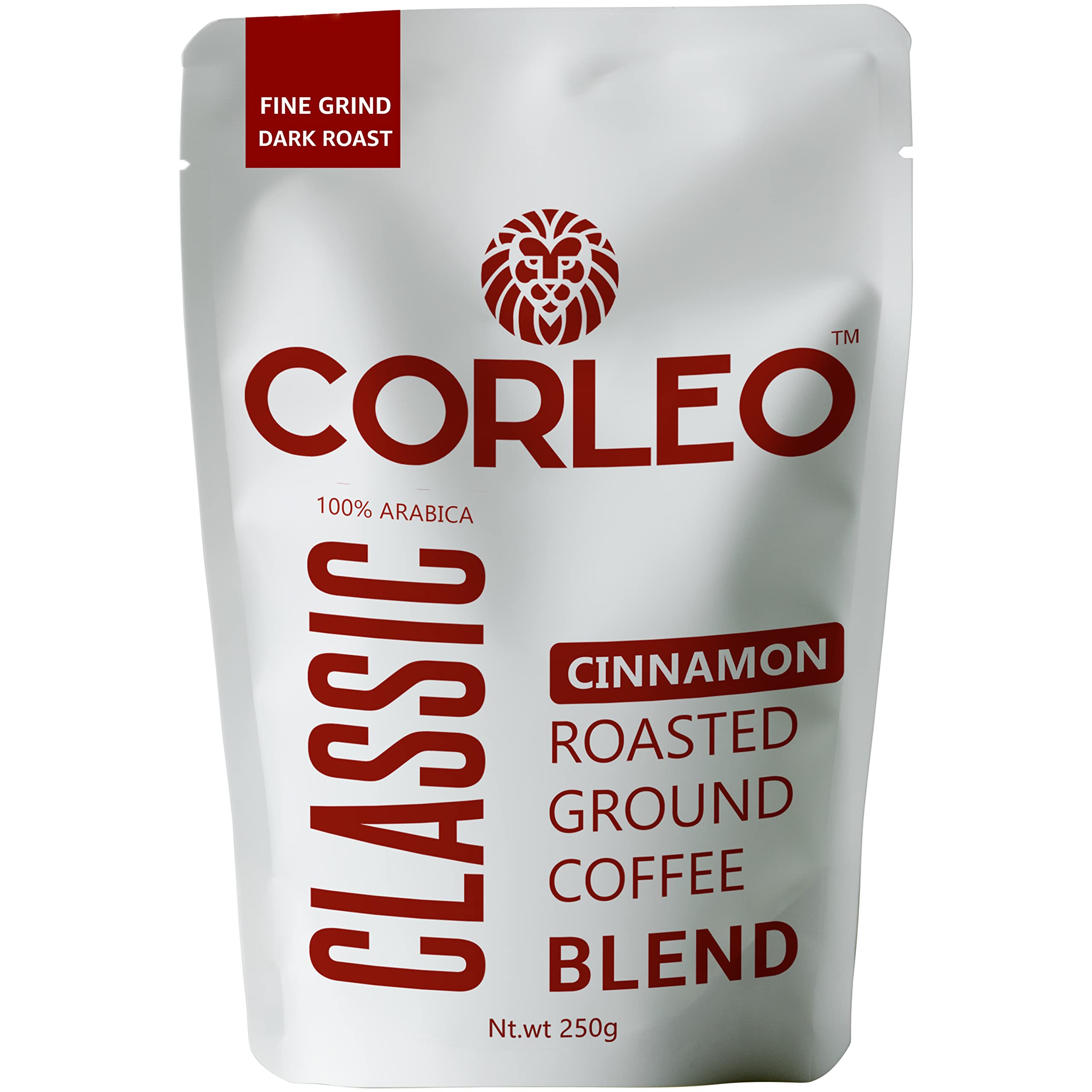 Corleo Cinnamon Ground Coffee 100g | Filter Coffee Powder| Espresso Coffee Powder| Dark Roast Arabica Coffee Ground | Freshly Roasted | Ethically Sourced (B0C3R68HGT) Amazon Price History, Amazon Price Tracker
