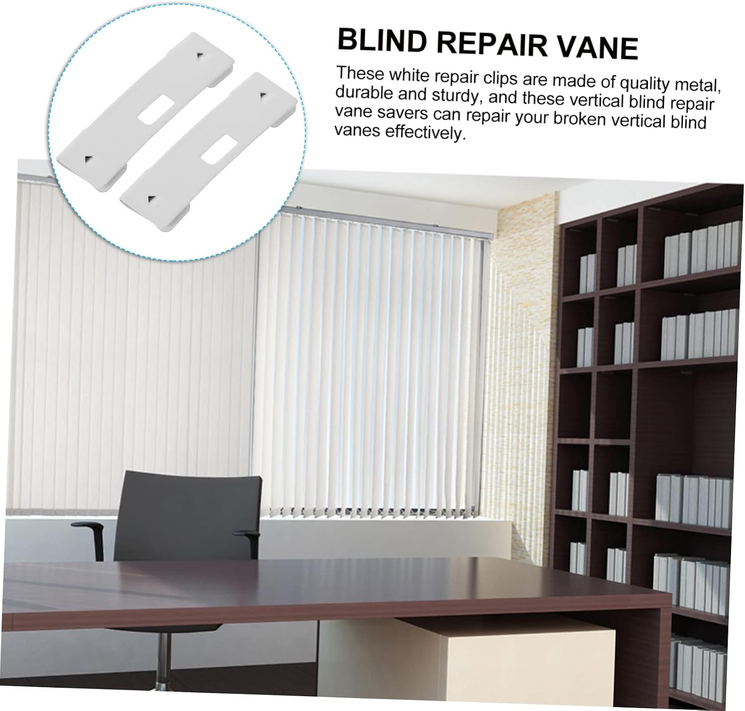 2sets Blind Vane Saver Clips Universal Size for Blind Repair Parts Use 6pcs*2