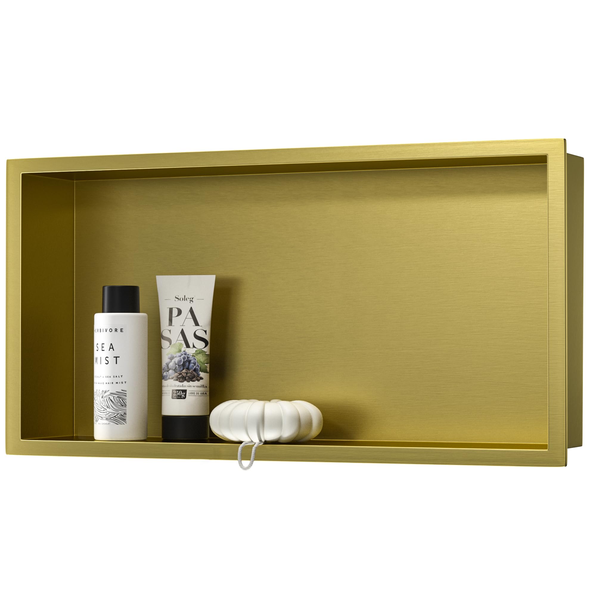 Bernkot Stainless Steel Shower Niche Brushed Gold