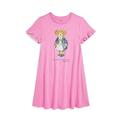 Polo Ralph Lauren Kids Polo Bear Cotton Jersey Dress (Big Kid) Girl