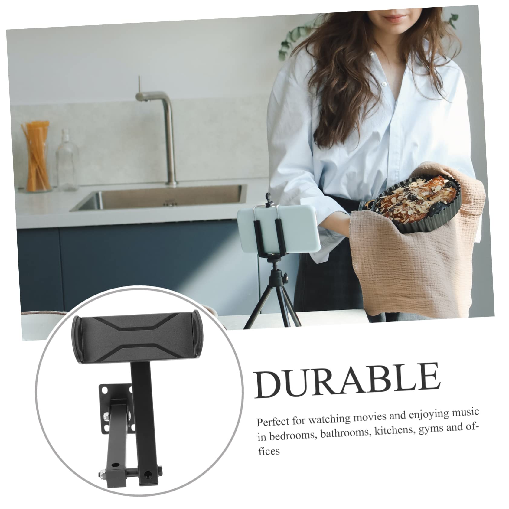 Gadpiparty Soporte De Pared Para Teléfono Soporte Ajustable Multiángulo Para Tableta Organizador De Pared Para Guardar Smartphones Casa