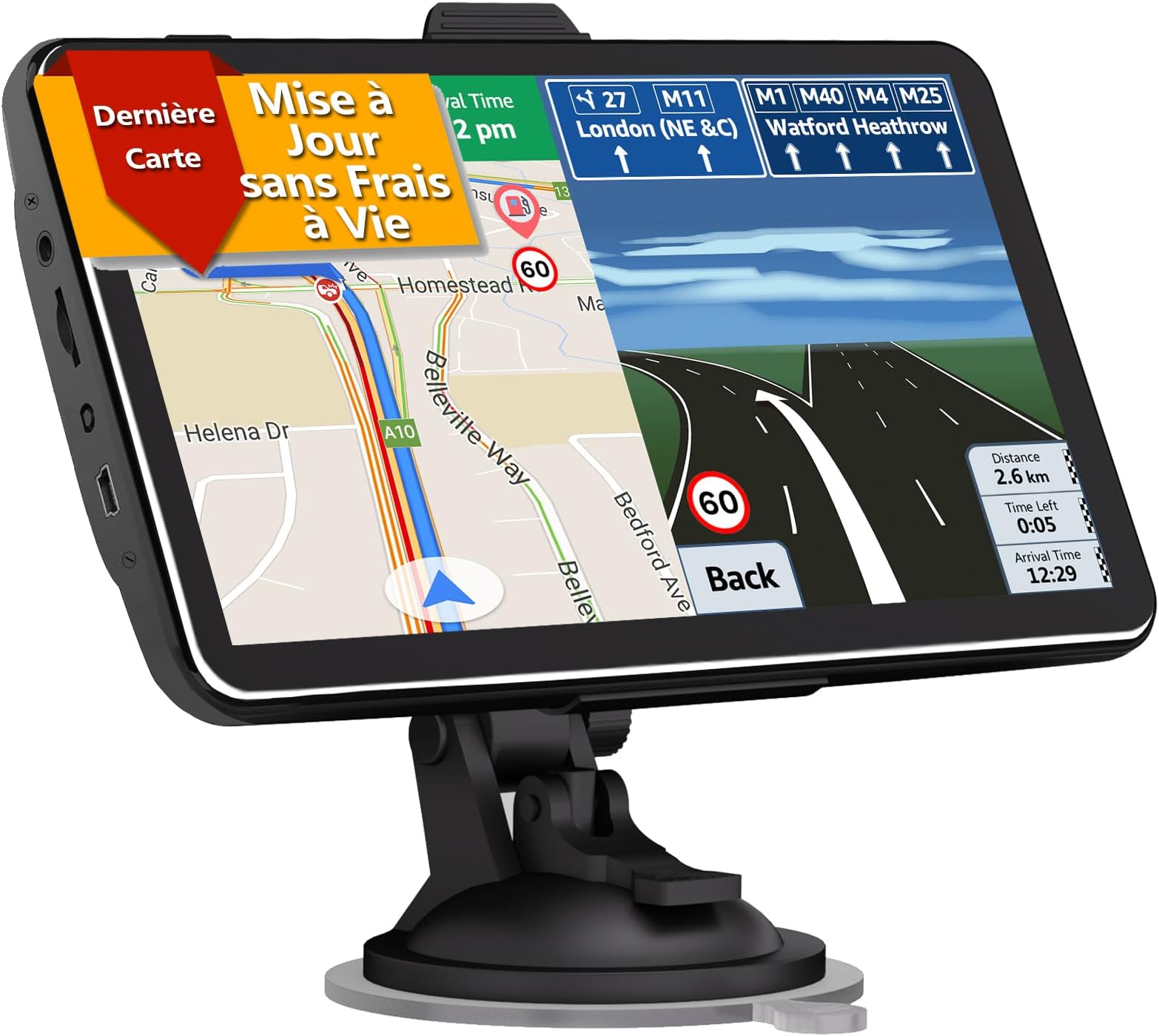 Mappy Pack GPS Voiture ESY Iti E438T Tracker GPS Europe 15 Pays Mises à Jour Cartes à Vie