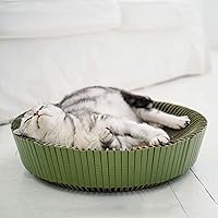 Vista 10 de Nest - Cama rascador para gatos (negro medianoche, sin montar)