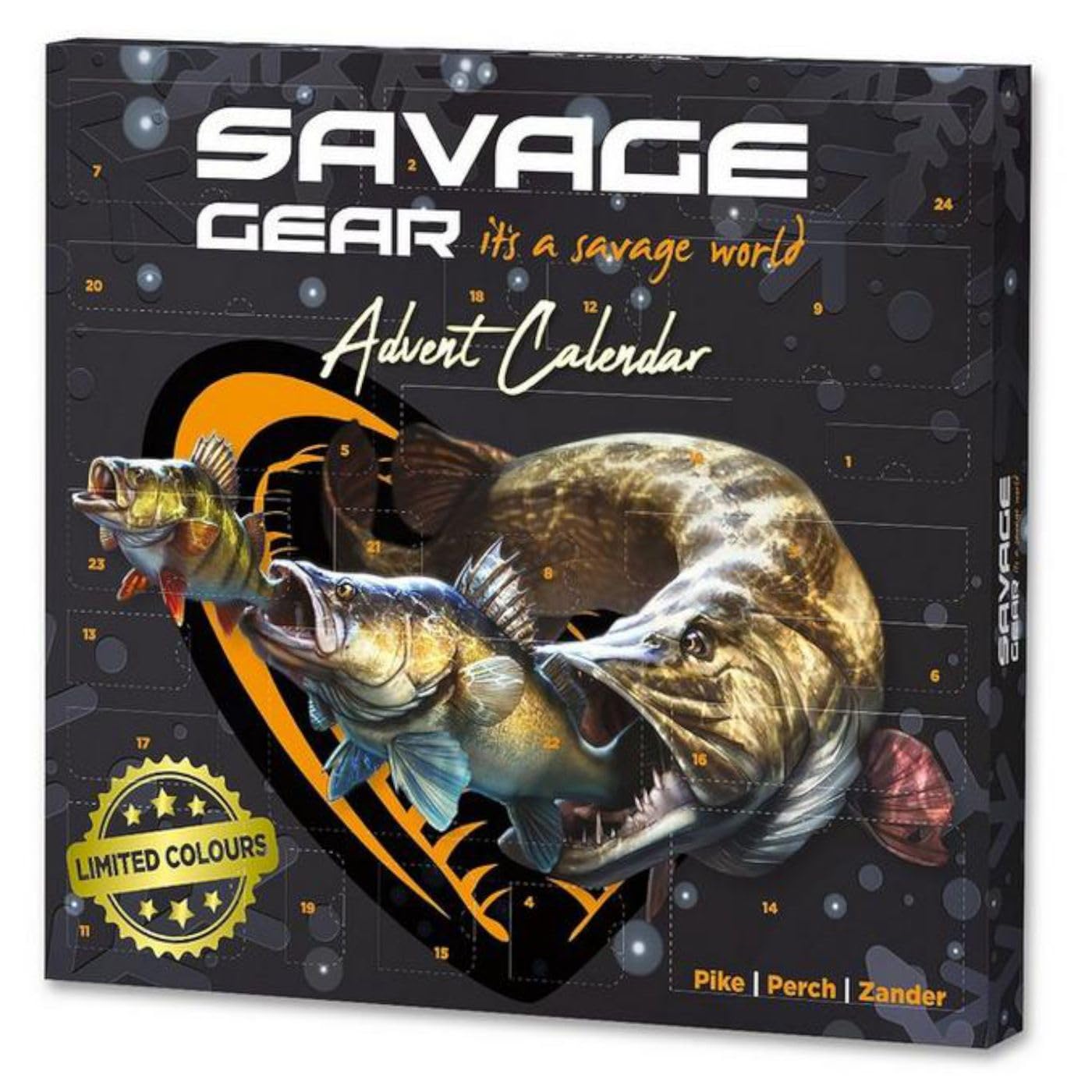 Savage Gear Advent Calendar Predator 2024 - Adventskalender, Angelkalender, Geschenk für Angler