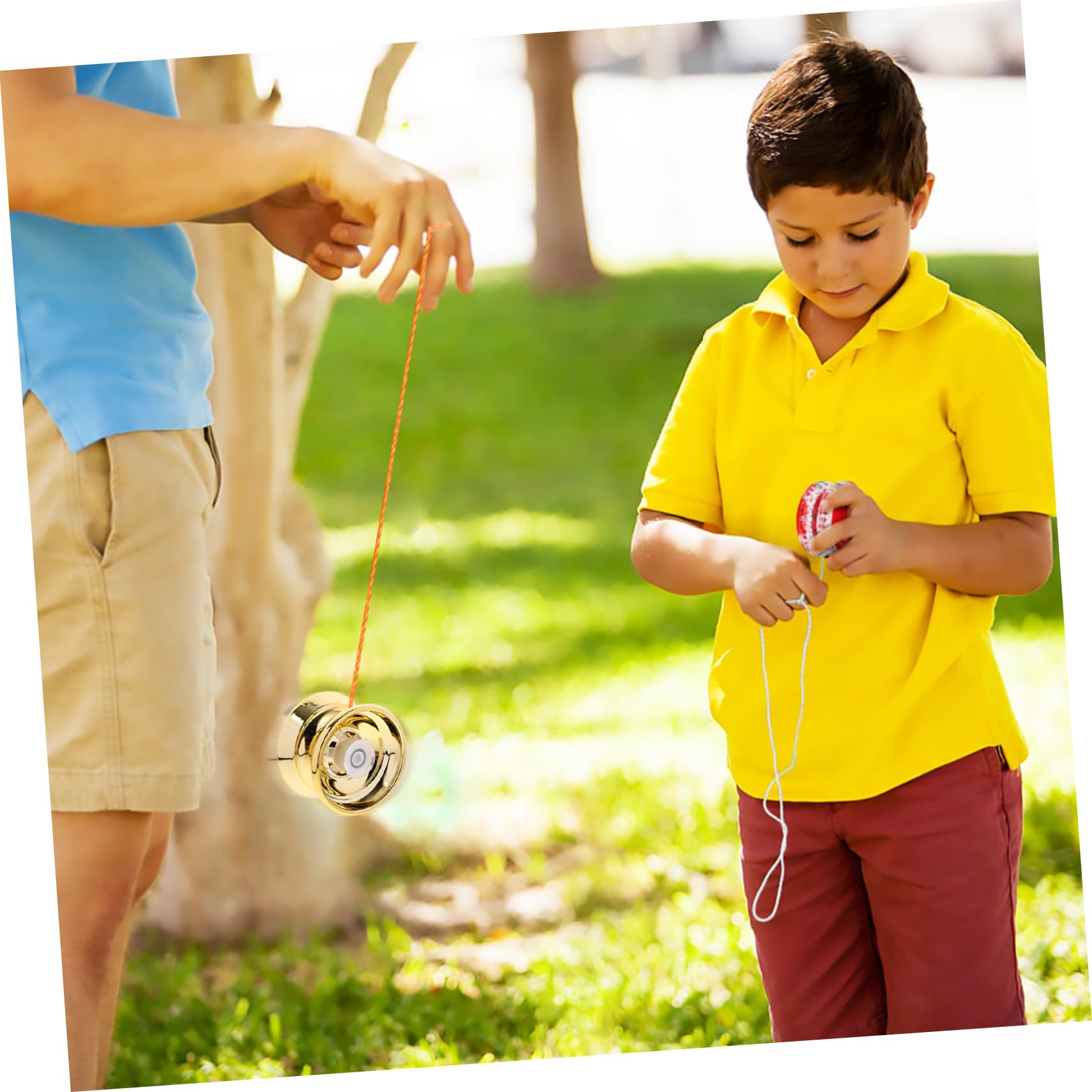 Kisangel 1 Set Metal Unresponsive Professional Educational Yo-yo Yo-yo Ball Yo-yos for Beginner Unresponsive Balls Professional Balls Ball Alloy Golden