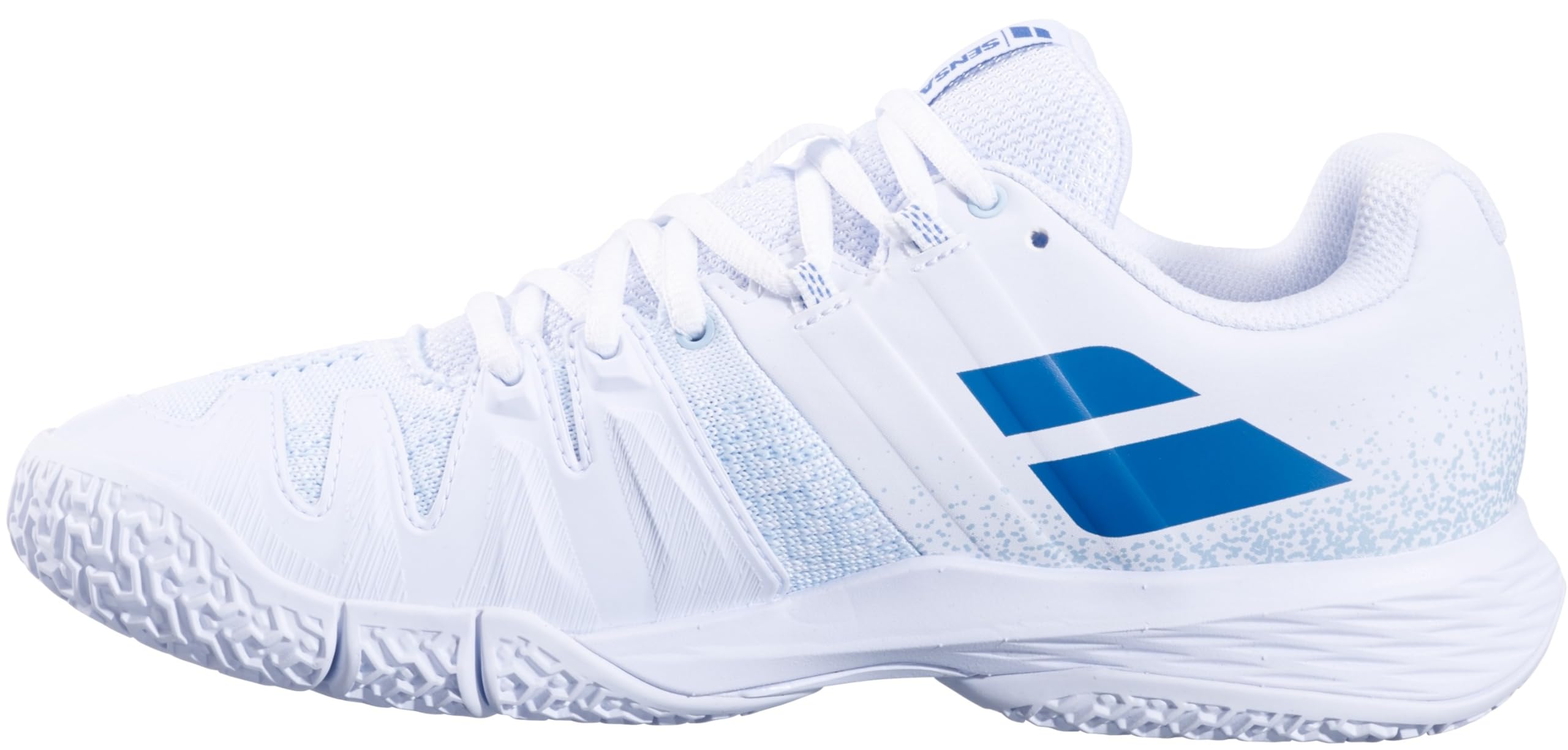 Babolat Damen Sensa Padelschuhe Padelschuh Weiß-Blau Eu Neu