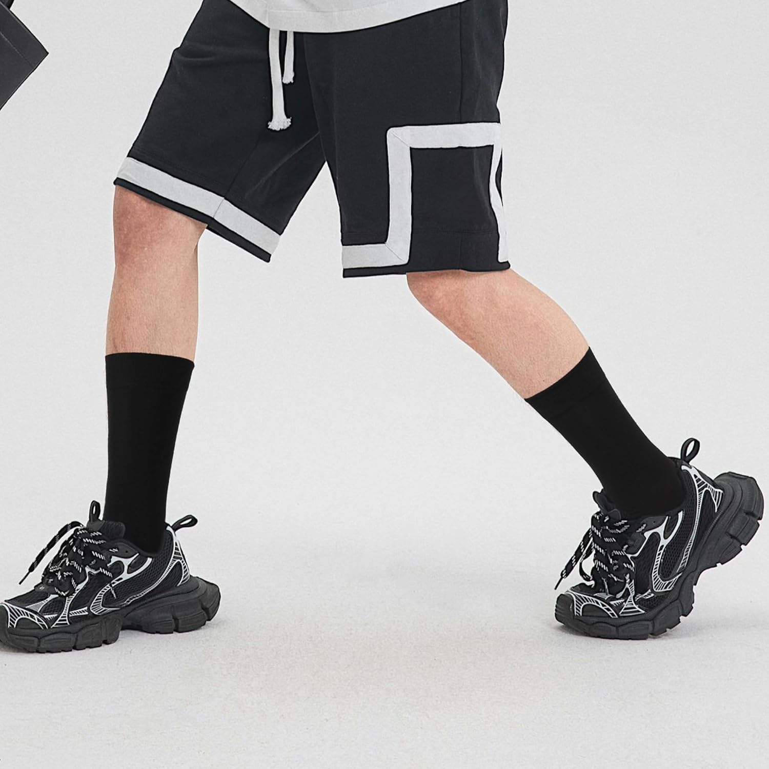 Men's Cotton Crew Socks, Super Soft and Breathable Dress Crew Thin Socks Lightweight Socks for Men 3-6 Pairs Pack Size 8-14 - Image 3